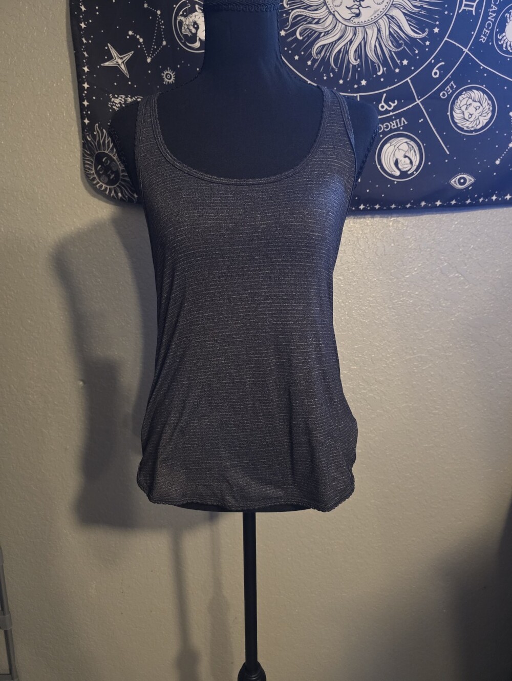 lululemon athletica Black Ribbed Racerback Tank